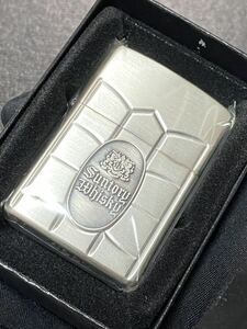 zippo サントリー ウイスキー 亀甲彫 立体メタル 両面刻印 希少モデル 2006年製 角瓶生誕70周年記念 ケース 保証書付き