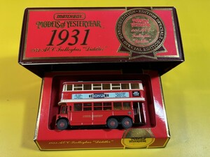 マッチボックス 1931 トロリーバス ディドラー AEC Trolleybus Diddler / MODELS of YESTERYEAR MATCHBOX