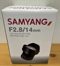 ★極美品 ★ SAMYANG サムヤン 14mm F2.8 ED AS IF UMC ニコン Fマウント フルサイズ 超広角 元箱 説明書_画像1