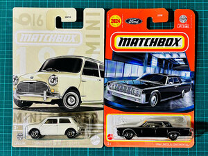 マッチボックス 1964 AUSTIN MINI COOPER｜1964 LINCOLN CONTINENTAL オースチン ミニ クーパー リンカーン コンチネンタル MATCHBOX