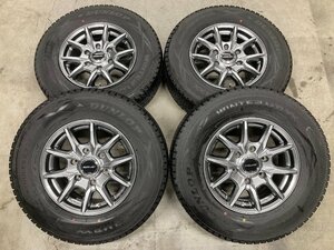 □5845 バリ山 2021年製 SV01 195/80R15 107/105L LT ROADMAX ハイエース レジアスエース 等 15インチ 6J +33 6穴 139.7 アルミホイール