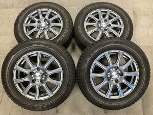 □5895 スタッドレス BLIZZAK VRX2 195/65R15 AMALIA ノア ヴォクシー エスクァイア セレナ 等 15インチ 6J +43 5H 114.3 アルミホイール