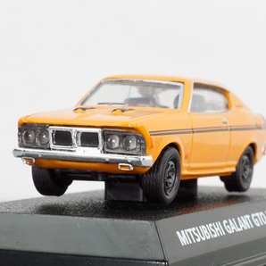 コナミ 絶版名車コレクション vol.4 三菱 ギャラン GTO （ A53C-GR ）1970 オレンジ MITSUBISHI GALANT GTO MR (A53C-GR) 1970の画像1