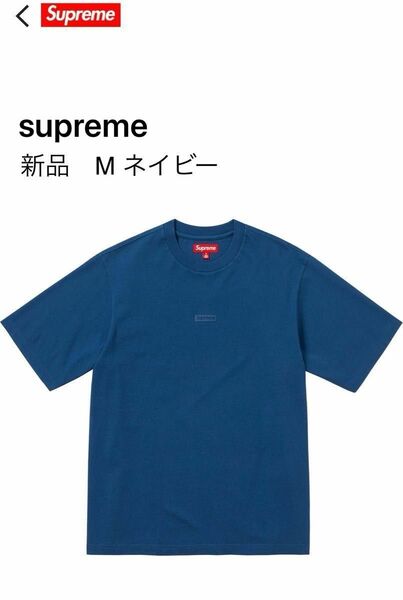 ☆新品　Supreme High Density Small Box S/S Top M 紺☆