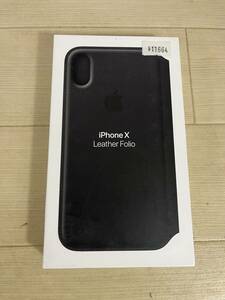 管A【 新品未開封 !!】アップル Apple 純正 iphone X leather folio スマホケース