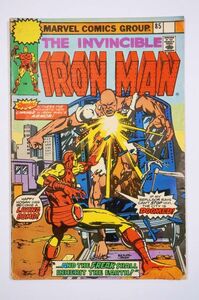 * очень редкий The Invincible Iron Man #85 1976 год 4 месяц подлинная вещь Philippines выпуск версия MARVEL Ironman ma- bell American Comics Vintage английская версия *