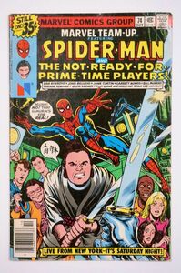 ★激レア Marvel Team-Up #74 Spider-Man 1978年10月 当時物 MARVEL スパイダーマン マーベル アメコミ ヴィンテージ コミック 英語版 洋書