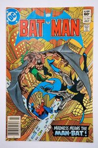 * очень редкий Batman #361 1983 год 7 месяц подлинная вещь DC Comics Batman American Comics Vintage комикс английская версия иностранная книга *
