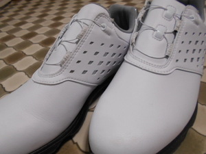 FJ FOOTJOY FLEX ZONE GOLF foot Joy Flex Zone E comfort lady's BOA golf shoes 98615J white silver 24.5.