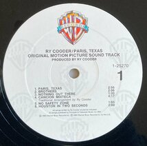 LPA23088 O.S.T. （ライ・クーダー RY COODER） / PARIS, TEXAS 輸入盤LP 盤良好 USA_画像3