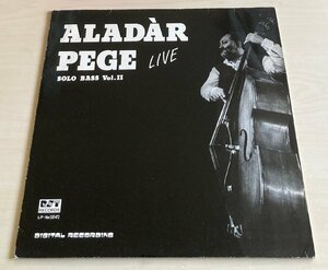 LPA23070 アラダー・ペゲ ALADAR PEGE / LIVE ~ SOLO BASS VOL.2 輸入盤LP オーストリア