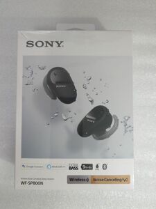未開封 ソニー ノイズキャンセリング ワイヤレス Bluetooth イヤホン WF-SP800N ブラック SONY スポーツ