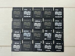 ジャンク扱い　MiniSDカード　ミニSDカード　20枚　メーカー色々　容量色々　まとめ　大量