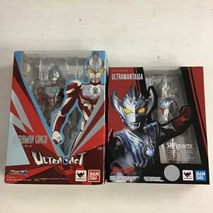 44【開封済】ULTRA-ACT S.H.Figuarts ウルトラマンタイガ ウルトラマンギンガ 2点セット (60)