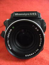 K162/中判カメラ Mamiya645 レンズ SEKOR C 1:2.8 f=80mm マミヤ 付属品付き 　他多数出品中_画像4
