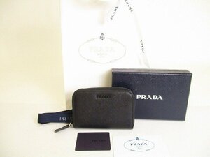 【未使用保管品】 プラダ PRADA サフィアーノマルチカラー レザー コインケース 小銭入れ メンズ レディース