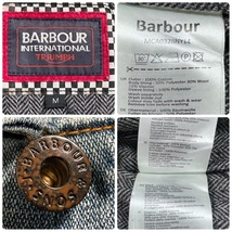 ☆コラボモデル☆TRIUMPH & BARBOUR トライアンフ バブアー デニムジャケット/M（XL相当）◆バイク アウター ロッカーズ カフェレーサー_画像9