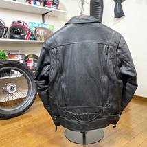 ☆TRIUMPH トライアンフ ダブルライダース レザージャケット ブラック/M（XL相当）◆バイク アウター ボンネビル スクランブラー 本革_画像2