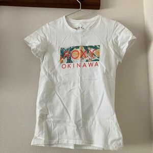レディース　ROXY 半袖Tシャツ 白 プリント