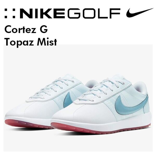 26cm ナイキ コルテッツ G スパイクレス ホワイト/トパーズミスト NIKE W Cortez G NRG White