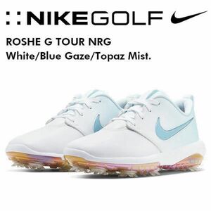27.5cm ナイキ ローシG ツアー ホワイト ブルーゲイズ トパーズミスト Nike Roshe G Tour White
