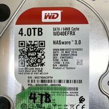 WESTERN DIGITAL WD40EFRX 4TB 4個セット 3.5インチ HDD/ハードディスク/NAS【保証付/即日出荷/引取可】_画像2