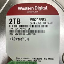 WESTERN DIGITAL WD20EFRX 2TB 2個セット 3.5インチ HDD/ハードディスク/NAS【保証付/即日出荷/引取可】No.2_画像2