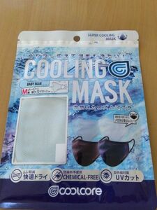 クールコアマスク　COOLCORE　クーリングマスク　Мサイズ　１枚　ベビーブルー　　新品未使用