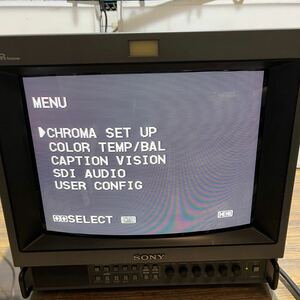 SONY ソニー 業務用 カラービデオモニターTrinitron トリニトロン PVM-1454Q。A174