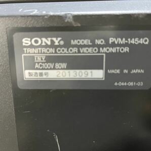 SONY ソニー PVM-14M2E TRINITRON 業務用 カラービデオモニター 通電のみ確認A198の画像5