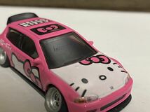 ホットウィール カスタム品 キティ ホンダ シビック eg6 ハローキティ_画像4