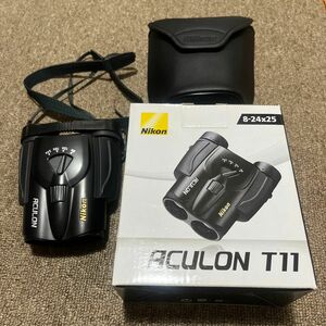 Nikon ズーム双眼鏡 アキュロンT11 8-24x25 ポロプリズム式 8-24倍25口径 ブラック ACT11BK