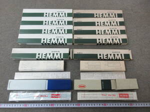 M【3-6】●10 文具店在庫品 HEMMI ヘンミ 計算尺 10点まとめて No.P45S No.43A 各5点 中学生用 未使用長期保管品 / レトロ 文房具