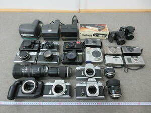 M[4-1]V8 camera film camera Polaroid camera instant camera lens together Canon Nikomat Minolta Yashica other junk 