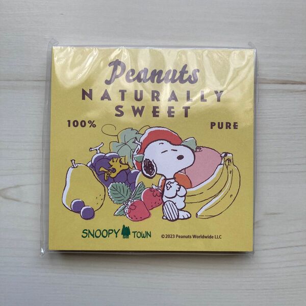 スヌーピータウン☆Peanuts naturally sweet☆Fruits☆ブロックメモ☆新品未使用☆