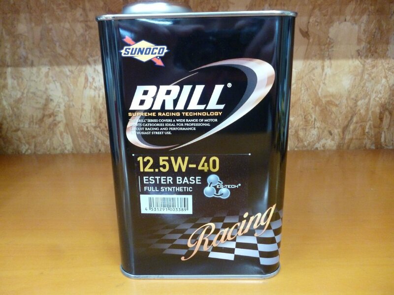 送料無料 [即納] SUNOCO エンジンオイル スノコ オイル BRILL ブリル 12.5w-40 12.5w40 1L 1本 サーキット タイムアタック ドリフト