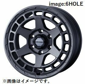 個人宅発送可能 Weds 17X7.0J+38 5穴 PCD114.3 GRY ホイール 1本 MUD VANCE X TYPE S マッドヴァンス エックス タイプ エス (41616)