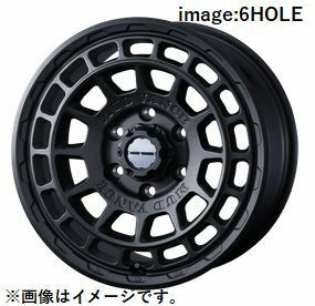 個人宅発送可能 Weds 16X6.5J+38 6穴 PCD139.7 FMBK ホイール 1本 MUD VANCE X TYPE F マッドヴァンス エックス (41548)