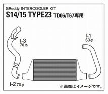 個人宅発送可能 TRUST トラスト GReddy インタークーラーキット 日産 シルビア S14 S15 T-23F TK用 TD06 T67 TYPE23F (12020205)_画像2