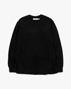 【定価17,380円】23AW nonnative NN-C4304 DWELLER L/S TEE COTTON THERMALカットソー サーマル黒