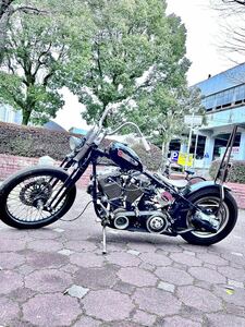  Harley Davidson fxsts evo chopper custom осмотр Vintage chopper Old look Springer жокей полный custom 