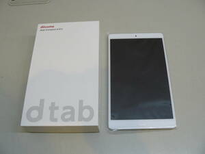 29929●HUAWEI dtab Compact d-01J docomo silver ディータブ コンパクト d-01J ディータブレット 利用制限◯　ほぼ未使用美品