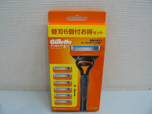 30286●Gillette　フュージョン　5+1　ホルダー＆替刃6個付お得セット　未開封未使用品