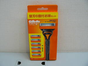 【30344】●Gillette　フュージョン　5+1　ホルダー＆替刃6個付お得セット　未開封未使用品