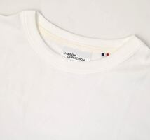 新品メゾンコルニションMaison Cornichon半袖Tシャツ3ホワイト Classic Fitコットンフライス ニットTシャツ_画像2