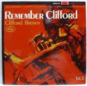 The Best of Clifford Brown Vol.3 / Remember Clifford (LP) ベスト・オブ・クリフォード・ブラウン 第３集 Mercury　ペラジャケ