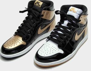 【新品未試着】国内正規品 NIKE AIR JORDAN 1 RETRO HIGH GOLD TOP 3ナイキ エアジョーダン1 ハイ ゴールド サイズUS9.5（JP27.5センチ）