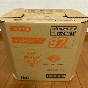 P&G ボールド ジェルボール4D シトラス&ヴァーベナ 詰め替え テラジャンボ 97粒入3個