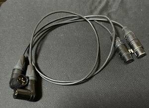 ベルデン1503A XLR キャノンケーブル パッチ L型オス 70cm×2本 送料185円