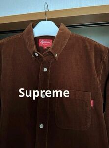 ★極美品★Supreme シュプリーム コーデュロイ シャツ ブラウン